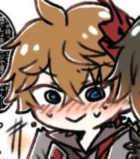 😳 でま anime, character, manga, comic telegram sticker