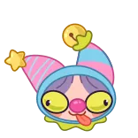 🤡 Clown, Cartoon, Sticker, Lustig, Albern, Farbenfroh telegram sticker