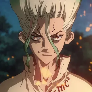 Dr stone @StickersofAnime whatsapp stickers