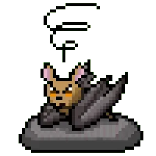 😠 animal, bat, cartoon, cute, halloween, fantasy whatsapp sticker