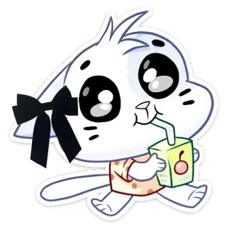 🧃 猫, かわいい, 漫画, 動物, 飲み物, ジュース telegram sticker