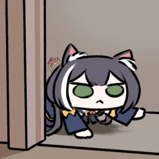 ❤️ anime, cartoon, cute, manga, chibi, cat telegram sticker