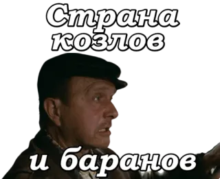 🐐 Страна козлов и баранов ดูถูก, ข้อความ, หยาบคาย whatsapp sticker