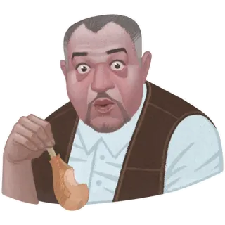 😯 eten, eten, peer, fruit, snack telegram sticker