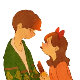 🍫 cinta, cokelat, pasangan, kartun, manis, romantis whatsapp sticker