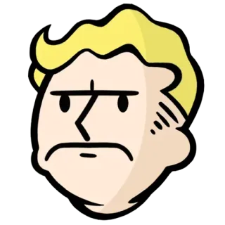 😑 Vault Boy Fallout Videospiel, Fallout, Maskottchen, Charakter, Cartoon telegram sticker