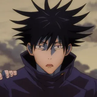 ♠️ Megumi Fushiguro Jujutsu Kaisen Anime, Manga, Zauberer, Student telegram sticker