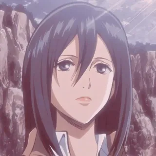 💗 Mikasa Ackerman Attack on Titan Anime, Manga, Charakter, Mikasa, Ackerman, Attack on Titan telegram sticker