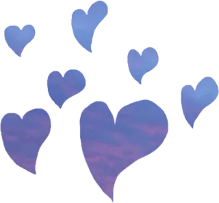 💖 corações, azul, amor, céu, decorativo, adesivo whatsapp sticker
