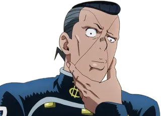 🤔 Okuyasu Nijimura JoJo's Bizarre Adventure Anime, Manga, Okuyasu, Jojo, Denken whatsapp sticker