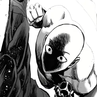💫 Saitama One-Punch Man Anime, Manga, Held, Stoot, Actie telegram sticker