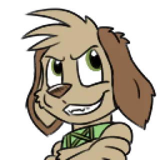 🤥 hond, cartoon, personage, dier, harig, illustratie telegram sticker