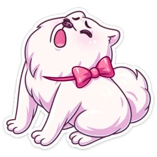 🥱 cão, cachorro, fofo, animal, kawaii, adesivo telegram sticker