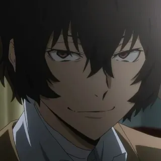 🍩 Osamu Dazai Bungou Stray Dogs Anime, Osamu Dazai, Bungou Stray Dogs, Karakter telegram sticker