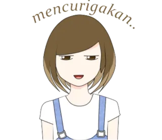 😀 mencurigakan expression, suspect, dessin animé, animé telegram sticker