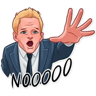 😩 NOOOOO 스티커, 만화, 표정, 슬픈, 캐릭터, 아니 telegram sticker