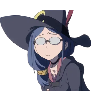 🙁 Ursula Callistis Little Witch Academia Anime, Strega, Personaggio, Fanart telegram sticker