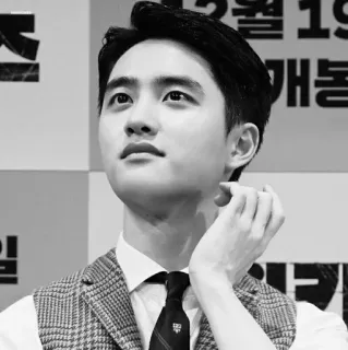 ☁️ D.O. man, portret, acteur, zanger, kpop telegram sticker