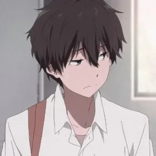 🖤 Anime, Garçon, Personnage, Portrait telegram sticker