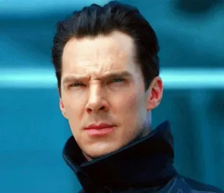 😐 Khan Noonien Singh Star Trek Khan, Benedict Cumberbatch, Star Trek, vilão, ficção científica, personagem de filme telegram sticker