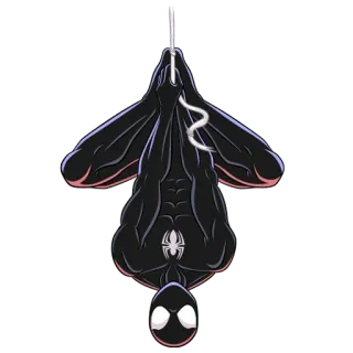 🙃 Spider-Man Superheld, Marvel, Spinne, Comic, Schwarzer Anzug whatsapp sticker