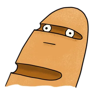 😳 vinger, cartoon, grappig, emoji, uitdrukking, personage telegram sticker