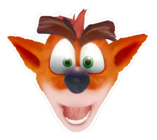 😲 Crash Bandicoot video game, crash bandicoot, cartoon, bandicoot, character whatsapp sticker
