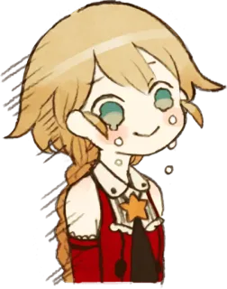 😢 anime, meisje, huilen, blond, emotioneel, verdrietig telegram sticker