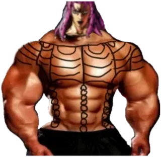 💪 Muscle, Bodybuilder, Fitness, Fort, Homme telegram sticker