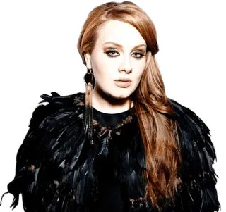 🙆 Adele cantante, música, retrato, mujer, famosa telegram sticker