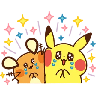 🥺 Pikachu cartoon, crying, sad, anime, pokemon telegram sticker