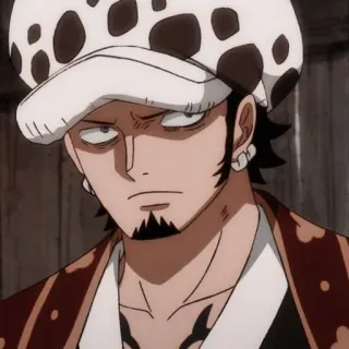 🖇 Trafalgar Law One Piece Anime, One Piece, Trafalgar Law, Pirata, Manga, Personaje telegram sticker