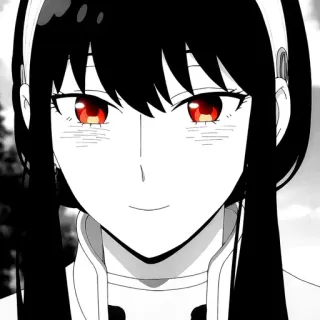 ❤ Yor Forger Spy × Family yor forger, anime, spy x family, personaggio, donna, cartone animato telegram sticker