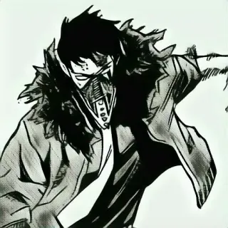 👍 Overhaul My Hero Academia anime, manga, villain, overhaul, my hero academia, mascot, cartoon, character telegram sticker