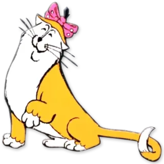 😸 Duchess The Aristocats кот, Disney, анимированные, животное, мультфильм whatsapp sticker