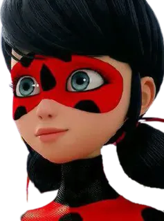 🐞 Ladybug Miraculous: Tales of Ladybug & Cat Noir 瓢虫, 瓢虫少女, 卡通, 动画, 超级英雄, 玛丽娜, 可爱 whatsapp sticker