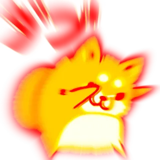 🐶 Hund, Meme, Shiba Inu, Wut, Wütend, Feuer, Internet Meme telegram sticker