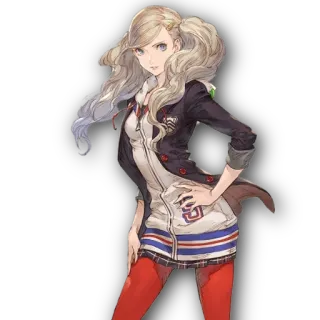 😚 Ann Takamaki Persona 5 Anime, Videogame, Schooluniform, Vrouwelijk, Personage telegram sticker
