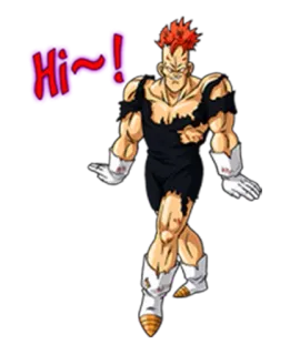 👋 Android 16 Dragon Ball Z Hi~! Anime, Cyborg, Androide, Dragon Ball Z, Dibujos animados telegram sticker