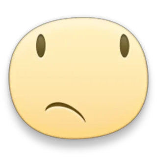 😒 Emoji, triste, infelice, giallo telegram sticker