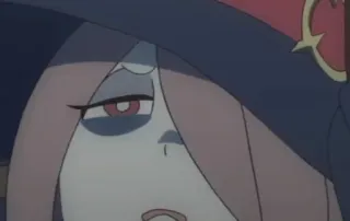 😟 Ursula Callistis Little Witch Academia Anime, Strega, Cappello, Ursula Callistis, Little Witch Academia telegram sticker