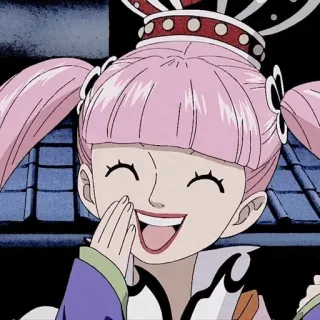 🌸 Perona One Piece Anime, One Piece, Perona, Princesa Fantasma, Personaje, Dibujos animados whatsapp sticker