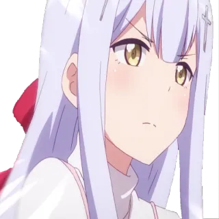 😠 anime, ragazza, personaggio telegram sticker