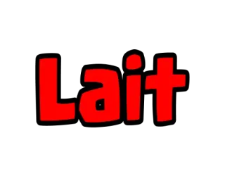 ❤ Lait testo, rosso, nero, francese, latticini, latte telegram sticker
