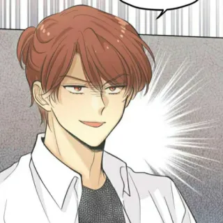 🎧 anime, manga, cartoon, character, male, smile telegram sticker