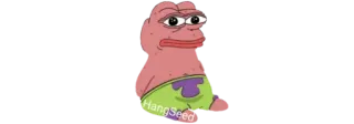 😒 Patrick Star Spongebob HangSeed patrick, spongebob, pepe, meme whatsapp sticker