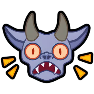 😱 devil, monster, angry, cartoon, demon, halloween telegram sticker