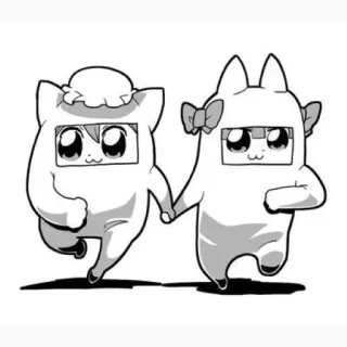 🖕 Anime, Manga, Cute, Kawaii, Amistad, Dibujos animados whatsapp sticker