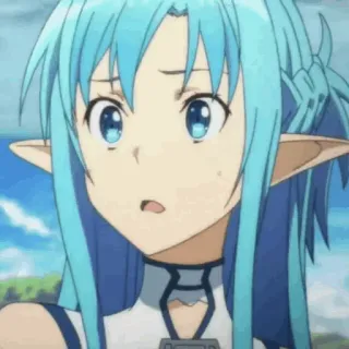 💞 Asuna Yuuki Sword Art Online anime, girl, character, asuna, yuuki, sword art online whatsapp sticker