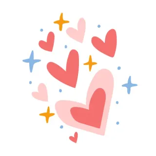 ❤ cuore, amore, carino, scintillio, rosa, decorazione, romantico telegram sticker